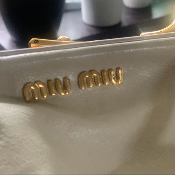 Miu Miu Gold Hardware Soft Calfskin Handbag - Picture 6 of 6